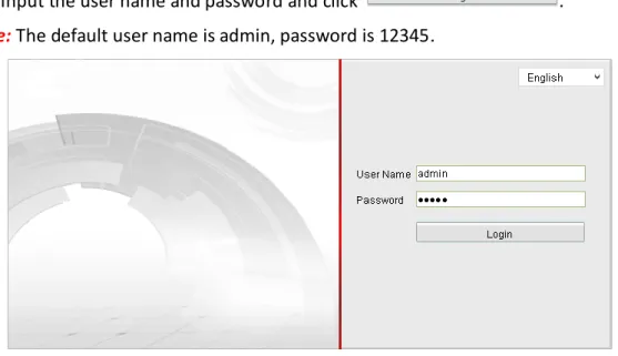 Figure 3-1 Login Interface 