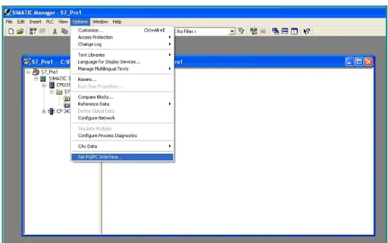 Figure 6 SIMATEC Manager – S7 Screen  