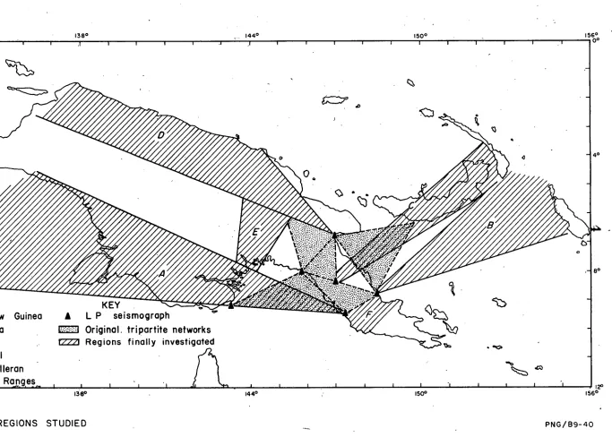 FIG. I MAP OF REGIONS STUDIED 