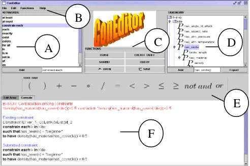 Figure 3: Screenshot of ConEditor+  