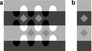 Fig. 3. A modiﬁcation of Anderson and Winawer’s black and white disks. The rightmost disk of the four in Anderson and Winawer’s original display hasbeen copied and pasted at two additional locations in the image