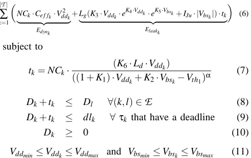 Fig. 3(b). Further, the elimination of transition O2 reducesthe overall schedule length, such that the imposed deadlineis satisﬁed