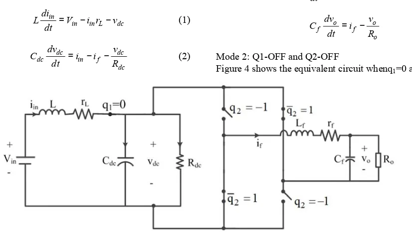 Figure 4 shows the equivalent circuit whenq1=0 and q2=-1. 