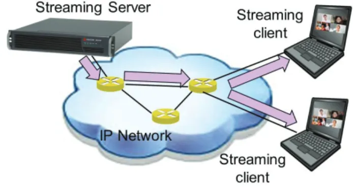 Figure 17: Streaming application (unicast)