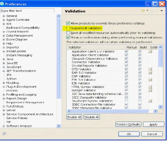 Figure 8. Suspend Validators 
