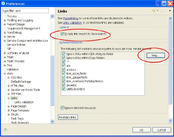 Figure 5. Links Builder 