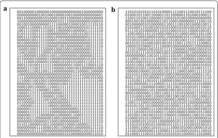 Fig. 3 Two regions with roughly 40 % of positive regions but different in the amount of clustering