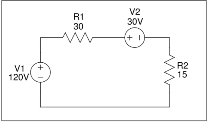 Figure 2: Single loop circuit with I direction.