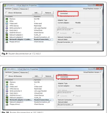 Fig. 10 Router disconnection at 192.168.0.1