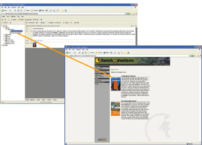 Figure 13 - Documents and menu items 
