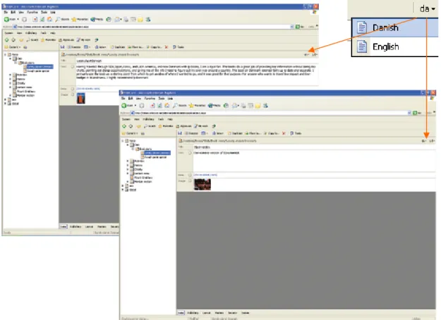 Figure 15 - Changing language for a document  Step-by-step instruction 