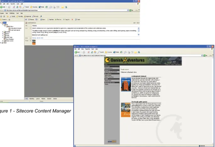 Figure 1 - Sitecore Content Manager 