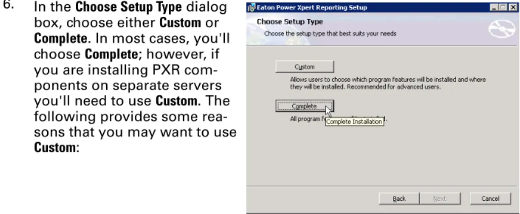 Figure 1.2. Custom Setup Dialog Box