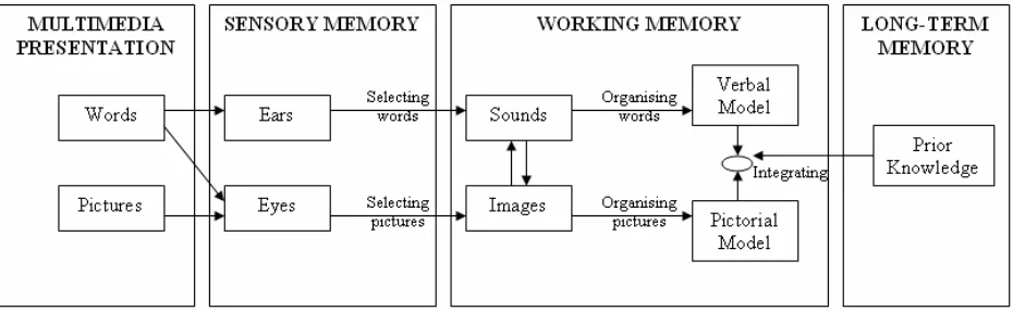 Figure 3. The cognitive theory of multimedia learning [10]