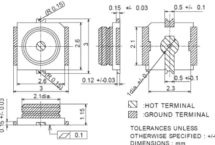 Figure 2-6 The sketch map of RF connector  Notes：* Only support on LCT_U6300_001 