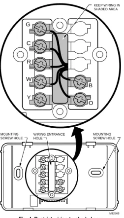 Fig. 7. Typical wiring diagram for T8000 in heat-cool system with one transformers.