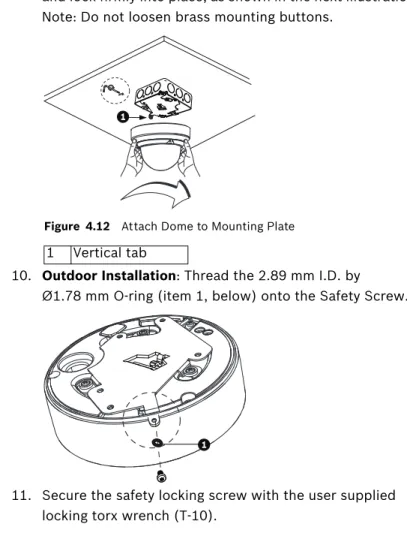 Figure 4.12 Attach Dome to Mounting Plate