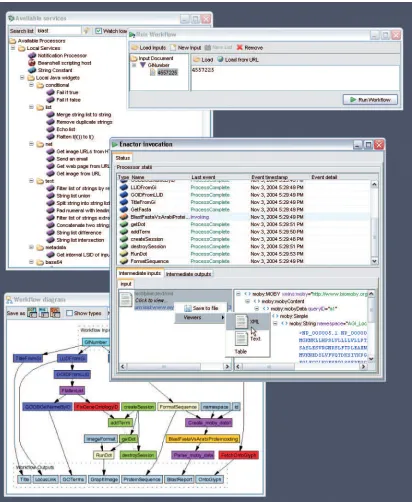Figure 2.1: The Taverna Workbench.