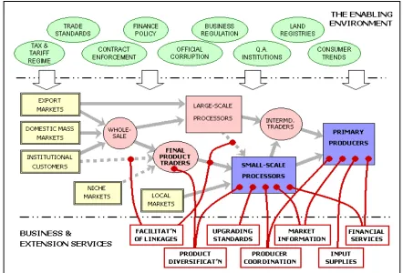 Figure 2. General ‘generic’ and schematic representation of any production (from Hellin 