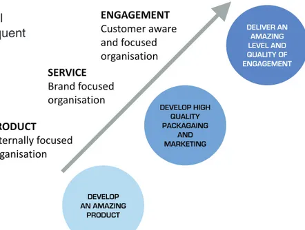 Figure 2: The stages customer engagement. 