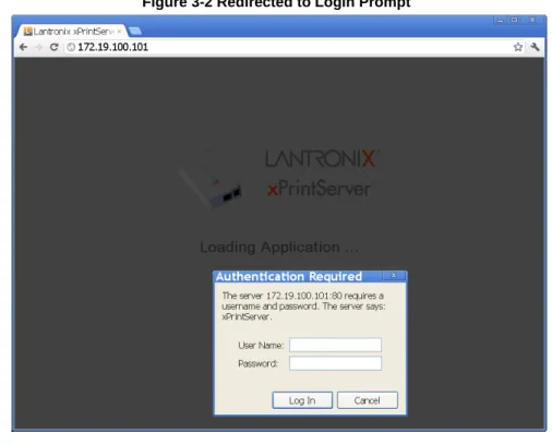 Figure 3-2 Redirected to Login Prompt 
