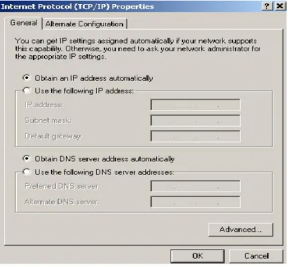 Fig. 4.1 Instrument TCP/IP protocol settings 