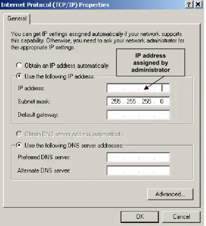 Fig. 4.7 TCP/IP settings 