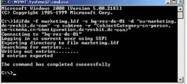 Figure 1. Creating an LDF file