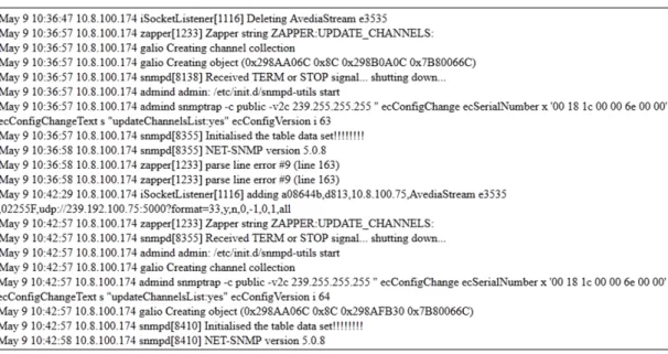 Figure 67   Deleting a local log