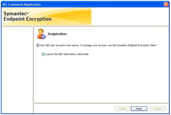 Figure 2.8—Password Registration, Account Is Active