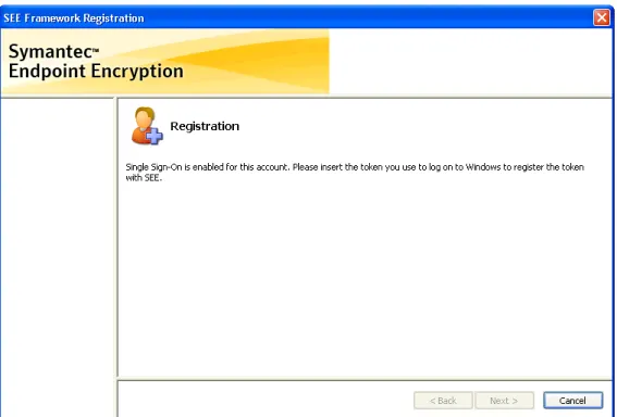 Figure 2.9—Token Registration, SSO Enabled 
