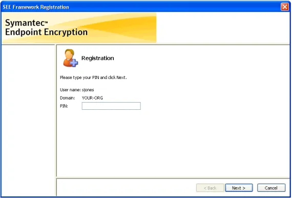 Figure 2.11—Token Registration, PIN Entry