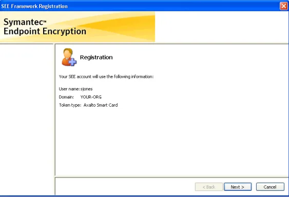 Figure 2.12—Token Registration, Information Summary
