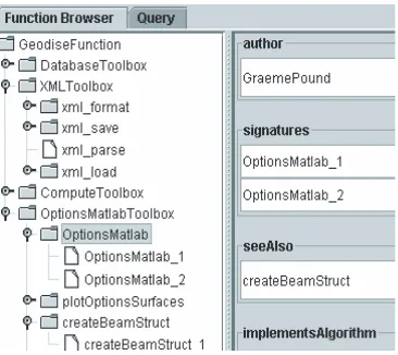 Figure 6. Function service browser GUI