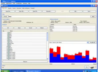 Figure 1: Weka Explorer for Experiment 