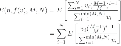 Figure 3.5 shows the expected efﬁciency that occurs when the number of buyers is varied from� 1to 25 and the number of sellers is varied from 3 to 15 and the buyers’ valuations are drawn fromthe uniform distribution U[0, 1]