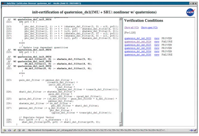 Fig. 5.Screen-shot of certiﬁcation browser linking program and VCs.