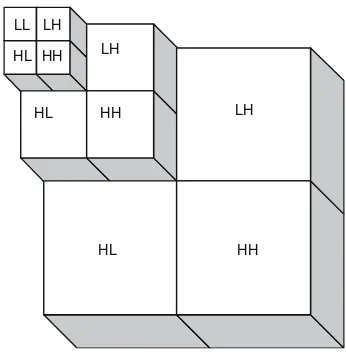 Fig. 1 Illustration of multi-resolution segmentation based onpyramid-structured wavelet transform