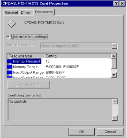 Figure 1-4. The detailed information of PCI DAQ card.