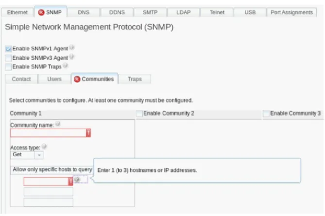 Figure 2 SNMPv1 Settings