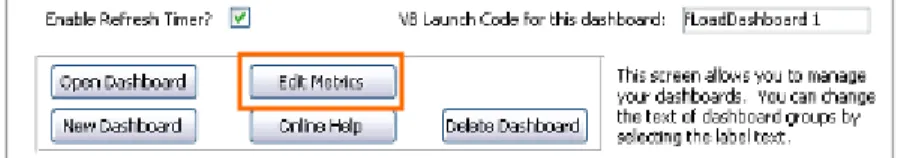 Figure 6: Dashboard Administration Screen 