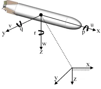 Figure 2 - AUV Coordinates System  