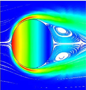 Figure shows CFD based convective fl uid fl ow patterns  and convective heat fl uxes around a food particle.