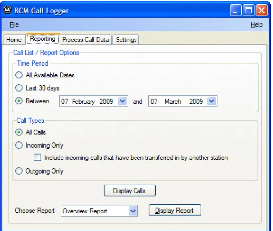 Figure 7 – Reporting 