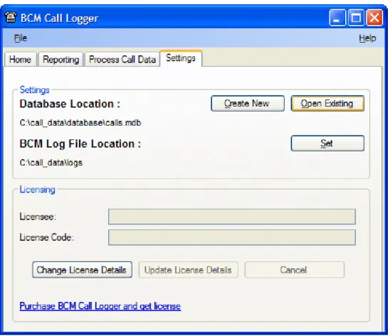 Figure 9 – Settings 