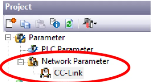 Figure 4.1 CC-Link Network Parameter Selection 