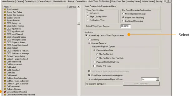 Figure 6: Motion Detection Configuration OnGuard 2010 