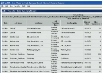 Figure 6: Sample Stats Summary Report
