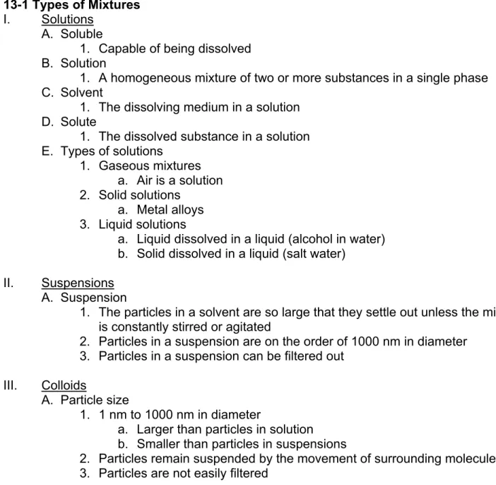 Table 13-2                     Classes of Colloids  Class of Colloid  Phases 