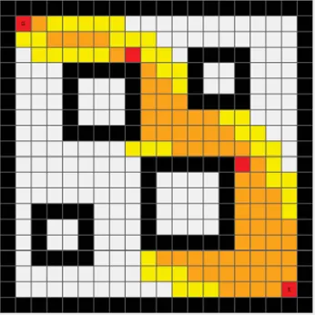 Figure 3.6: The map of 4 medium obstacles